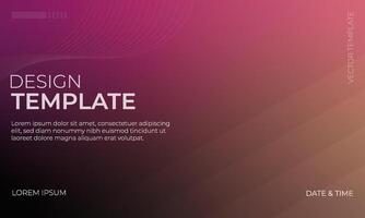 Dynamic Black Brown and Magenta Gradient Background Design vector