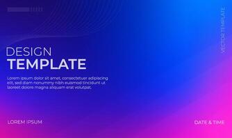 Blue Magenta Indigo Colorful Gradient Background Illustration vector