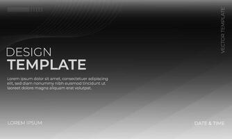 Stylish Black and White Gradient Background vector