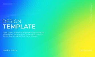 Blue Green Yellow Gradient Backgrounds for Creative Projects vector