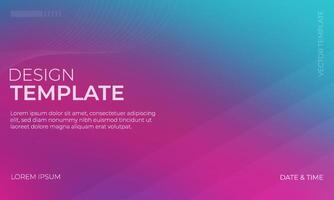 Modern Blue Magenta and Turquoise Gradient Background Art vector