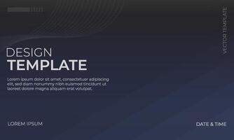 Modern Black and Navy Gradient Background Design vector