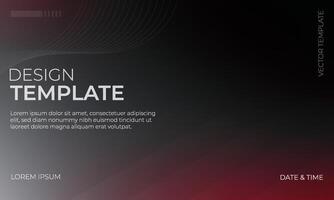 Stylish Black Gray and Maroon Gradient Background Design vector