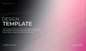 Sleek Black Pink Gray Gradient Background Artwork vector