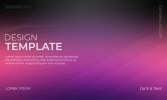 Elegant Black Purple and Pink Gradient Background Art vector