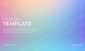 Colorful Oasis Serene and Vibrant Gradient Background vector