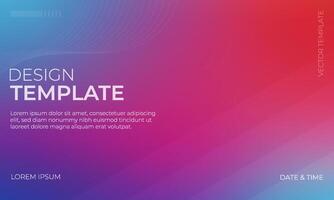 Vibrant Blue Red Magenta Gradient Background vector