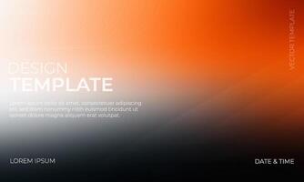 Orange and White Gradient Artistic Background Design vector