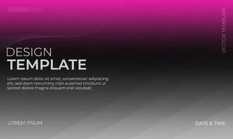 Creative Magenta and Black Gray Gradient Background Composition vector