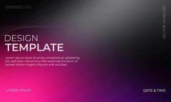 Dynamic Magenta and Black Gray Gradient Background Illustration vector
