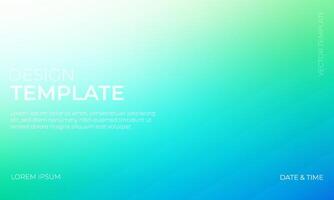 Gradient Blue Green White Wallpaper Background for Design vector