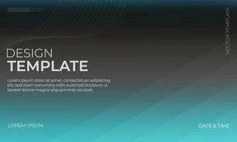 Sleek Black Gray Cyan Background Gradient Variation vector