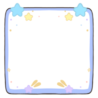 a cartoon frame with stars and stars png
