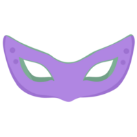 púrpura máscara icono, dibujos animados estilo png