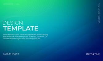 Unique Green Cyan Navy Background Design vector