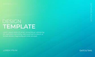 Green Teal and Cyan Gradient Background for Digital Art vector