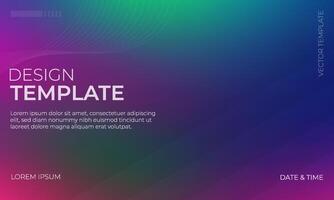 Vibrant Green Magenta Navy Gradient Background vector