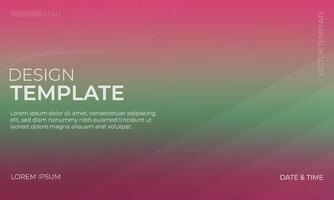 Vibrant Maroon Gradient Background featuring Green and Magenta Colors vector