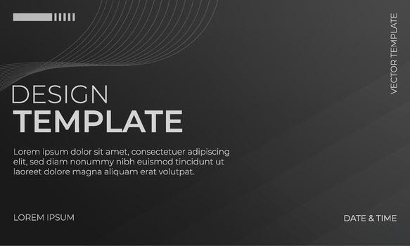 Background Gradiente Template Black vector