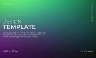 Green Black and Purple Gradient Background with Modern Style vector