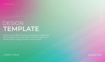Modern Green Cyan Magenta Gradient Background Template vector
