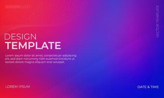 Vivid Blue Red and Purple Gradient Background Design vector