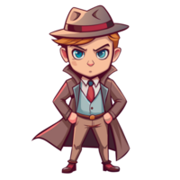 chibi personaggio uomo donna per il tuo gioco carattere, avatar, o il tuo copertina libro png