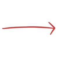 Red Arrow Line Sketch Arrow Line Element png