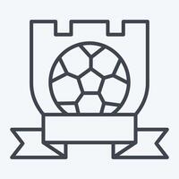 Icon Symbol Team. related to Football symbol. line style. simple design illustration vector