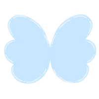 Baby Blau Schmetterlinge Karikatur Illustration Baby Blau Schmetterling süß Element png