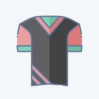 Icon Uniform. related to Football symbol. doodle style. simple design illustration vector