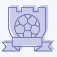 Icon Symbol Team. related to Football symbol. two tone style. simple design illustration vector