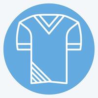 icono uniforme. relacionado a fútbol americano símbolo. azul ojos estilo. sencillo diseño ilustración vector