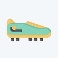 Icon Shoes. related to Football symbol. flat style. simple design illustration vector