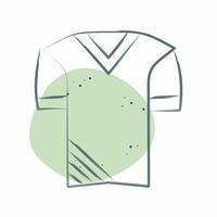 Icon Uniform. related to Football symbol. Color Spot Style. simple design illustration vector