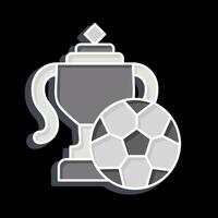 icono trofeo. relacionado a fútbol americano símbolo. lustroso estilo. sencillo diseño ilustración vector