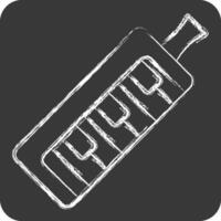 Icon Electric keyboard. related to Parade symbol. chalk Style. simple design illustration vector