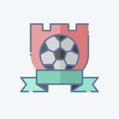 Icon Symbol Team. related to Football symbol. doodle style. simple design illustration
