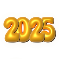 2025 3d representación png