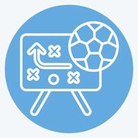 Icon Strategy. related to Football symbol. blue eyes style. simple design illustration vector