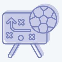 Icon Strategy. related to Football symbol. two tone style. simple design illustration vector