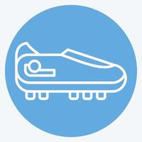 Icon Shoes. related to Football symbol. blue eyes style. simple design illustration vector