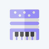 Icon Accordion. related to Parade symbol. flat style. simple design illustration vector