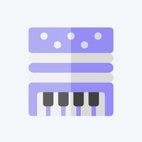 Icon Accordion. related to Parade symbol. flat style. simple design illustration vector