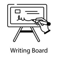 Writing Materials Line Style Icon vector