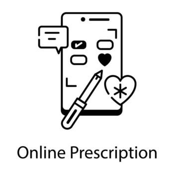 Writing and Editing Linear Icon vector