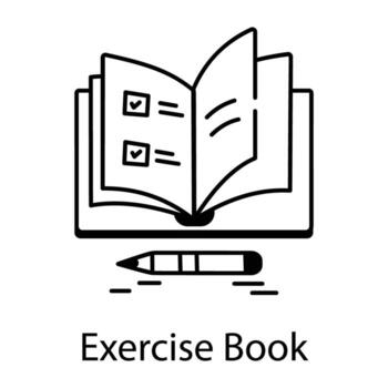 Writing and Editing Linear Icon vector