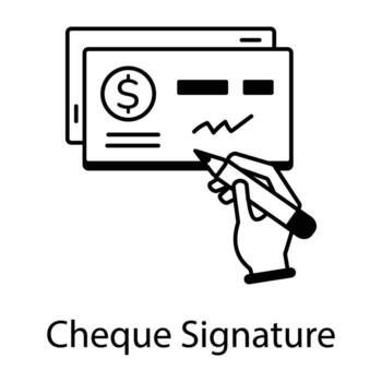 Writing and Editing Linear Icon vector