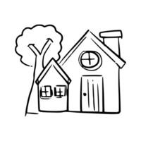 Handdrawn Simple house vector