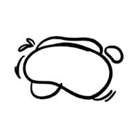 Handdrawn organic shape and lines vector